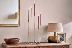 Mbata Cluster Candelabra - Antique Brass