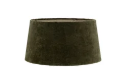 Mendai Velvet & Linen Lampshade - Moss Green
