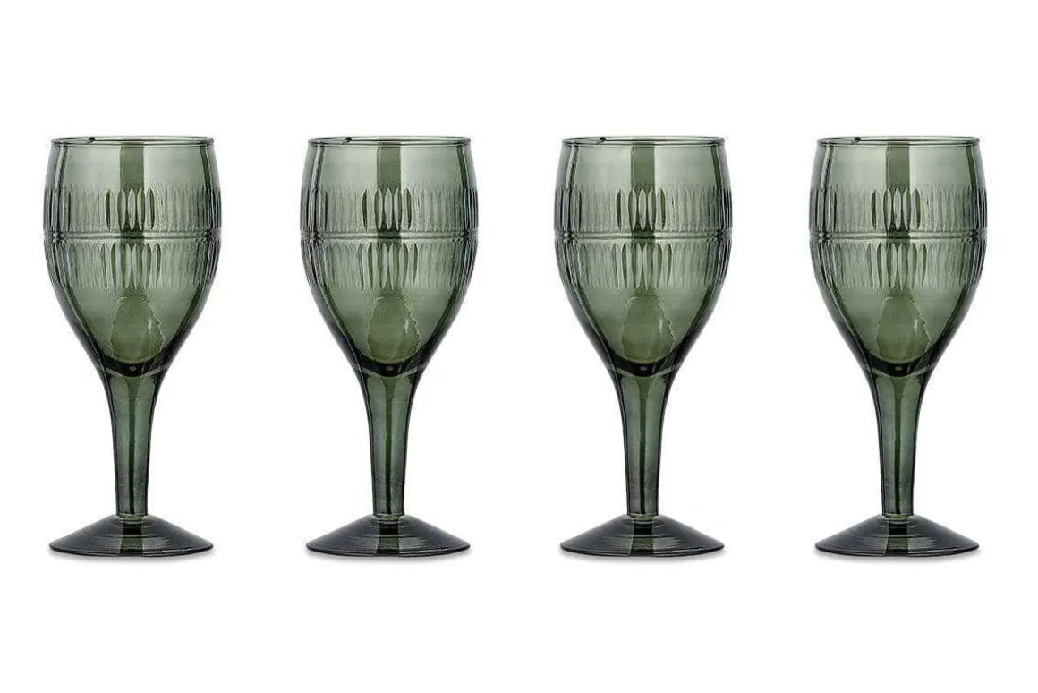 Mila Wine Glass - Dark Emerald (Set of 4)