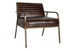 Mirai Ribbed Leather Armchair