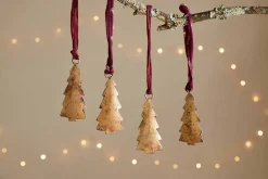 Mishti Tree Baubles - Antique Brass - Small (Set of 4)