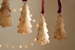 Mishti Tree Baubles - Antique Brass - Small (Set of 4)