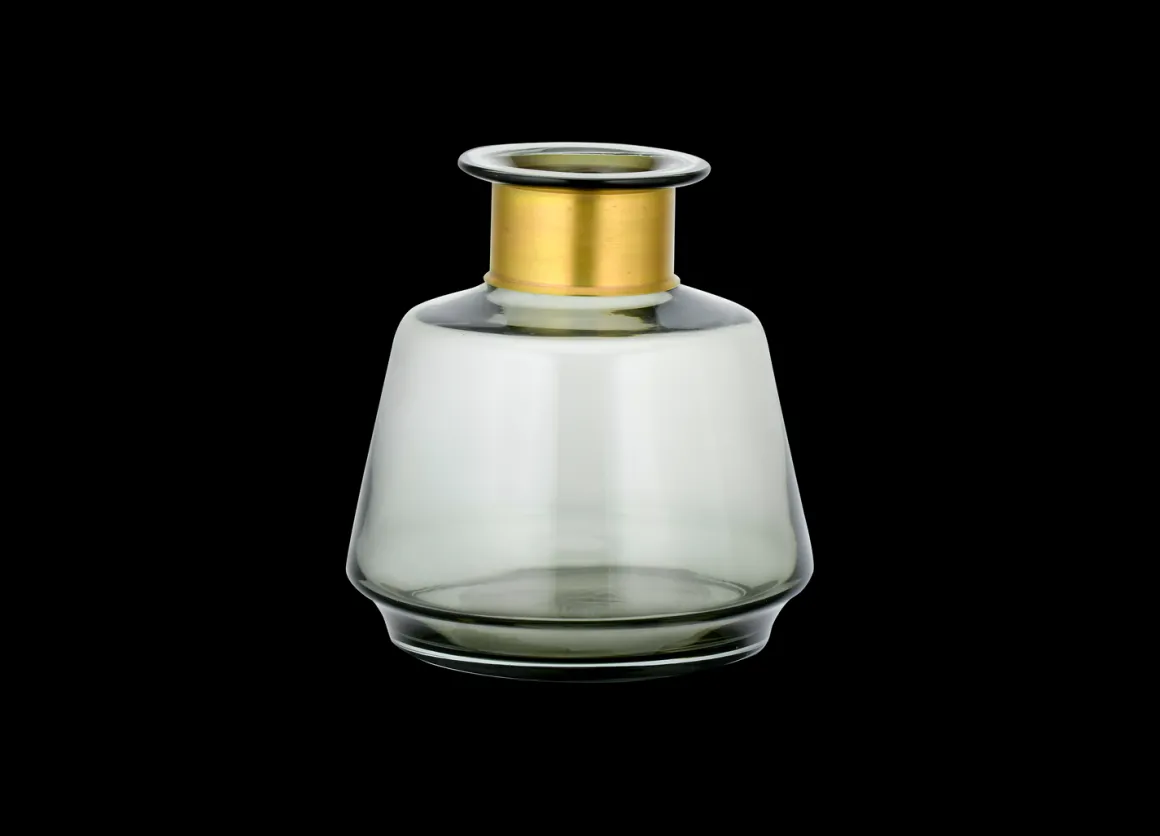 Miza Glass Vase - Smoke