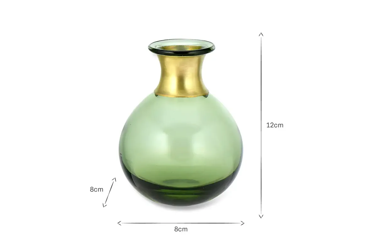 Miza Mini Glass Vase - Green