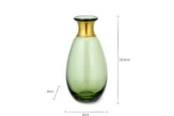 Miza Mini Glass Vase - Green
