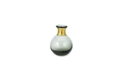 Miza Mini Glass Vase - Smoke