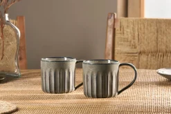 Moda Mug - Pewter (Set of 2)