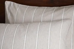 Mora Hemp & Cotton Housewife Pillowcases - Stone Grey