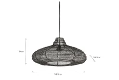 Mukuni Wire Lampshade - Bronze/Black