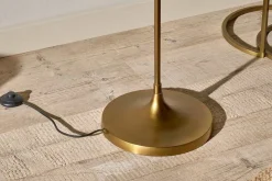 Mulia Recycled Glass Floor Lamp - Antique Brass