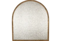 Murwara Antique Glass Arched Mirror - Antique Brass