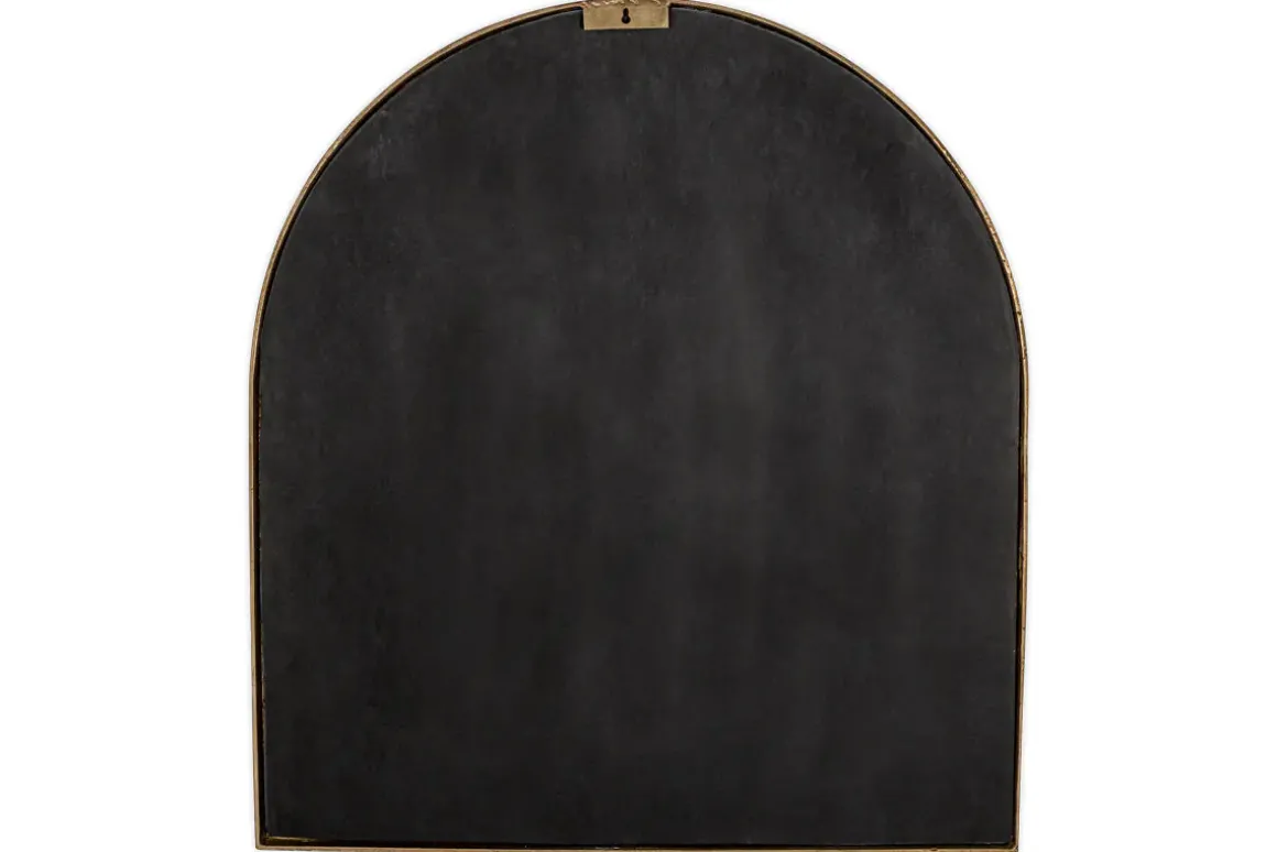 Murwara Antique Glass Arched Mirror - Antique Brass