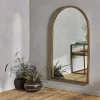 Murwara Full Length Arched Mirror - Antique Brass