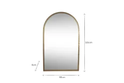 Murwara Full Length Arched Mirror - Antique Brass