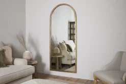 Murwara Full Length Mirror - Antique Brass