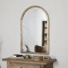 Murwara Wall Mirror - Antique Brass