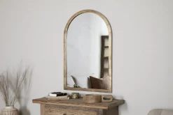 Murwara Wall Mirror - Antique Brass