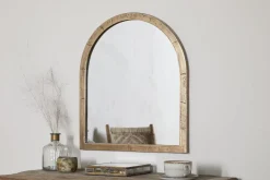 Murwara Wall Mirror - Antique Brass
