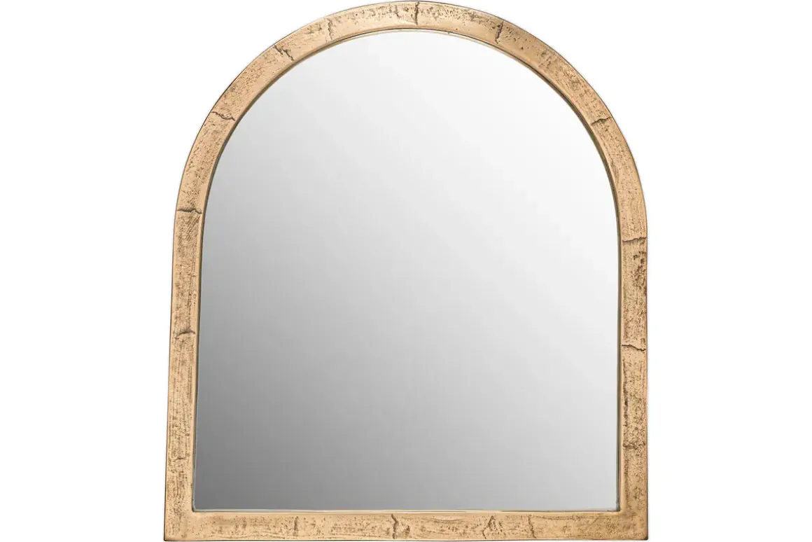 Murwara Wall Mirror - Antique Brass
