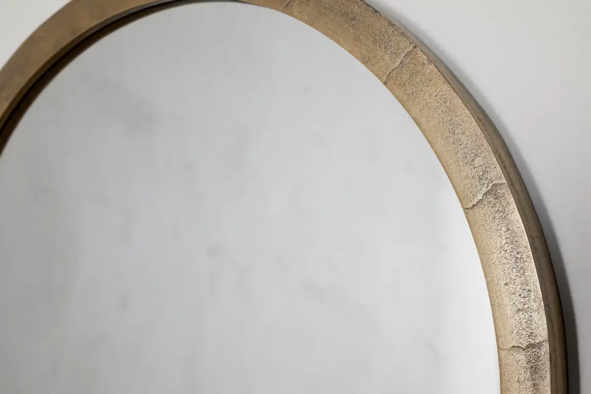 Murwara Wall Mirror - Antique Brass