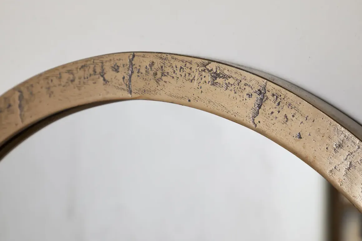 Murwara Wall Mirror - Antique Brass