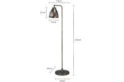Muturi Floor Lamp - Aged Bronze
