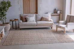 Nabami Chevron Jute Rug - Natural