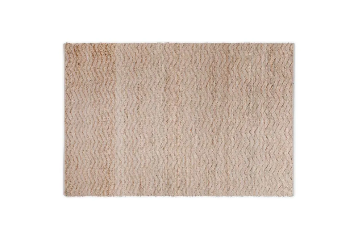 Nabami Chevron Jute Rug - Natural