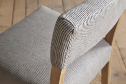 Nadeeka Linen Upholstered Dining Chair - Soft Grey