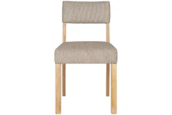 Nadeeka Linen Upholstered Dining Chair - Soft Grey