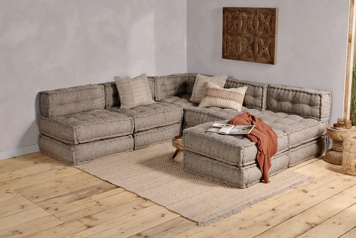 Nadeeka Modular Corner - Soft Grey