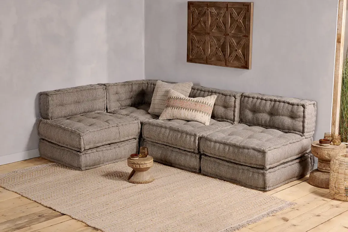 Nadeeka Modular Sofa - Soft Grey - Set
