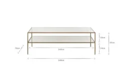 Nakuru Iron & Glass Coffee Table