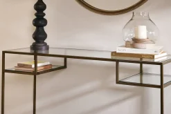 Nakuru Iron & Glass Console Table