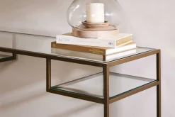 Nakuru Iron & Glass Console Table