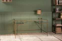Nakuru Iron & Glass Desk
