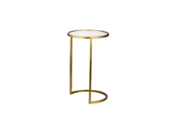 Nakuru Iron & Glass Side Table Set - Brass