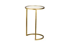 Nakuru Iron & Glass Side Table Set - Brass