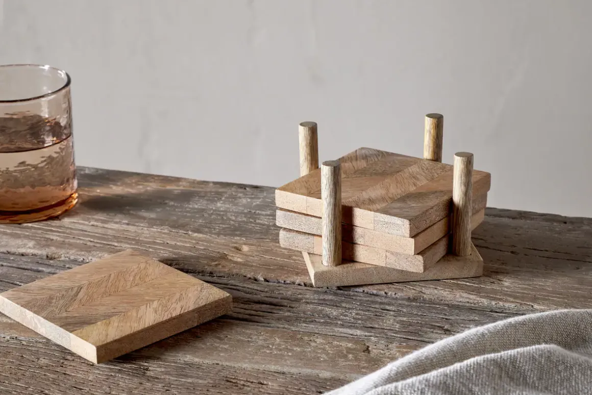 Nalbari Coasters - Natural (Set of 4)