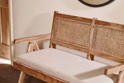 Nalrina acacia and cane sofa