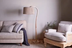 Namira Mango Wood Floor Lamp - Natural