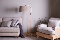 Namira Mango Wood Floor Lamp - Natural