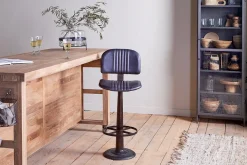 Narwana Bar Chair - Aged Black