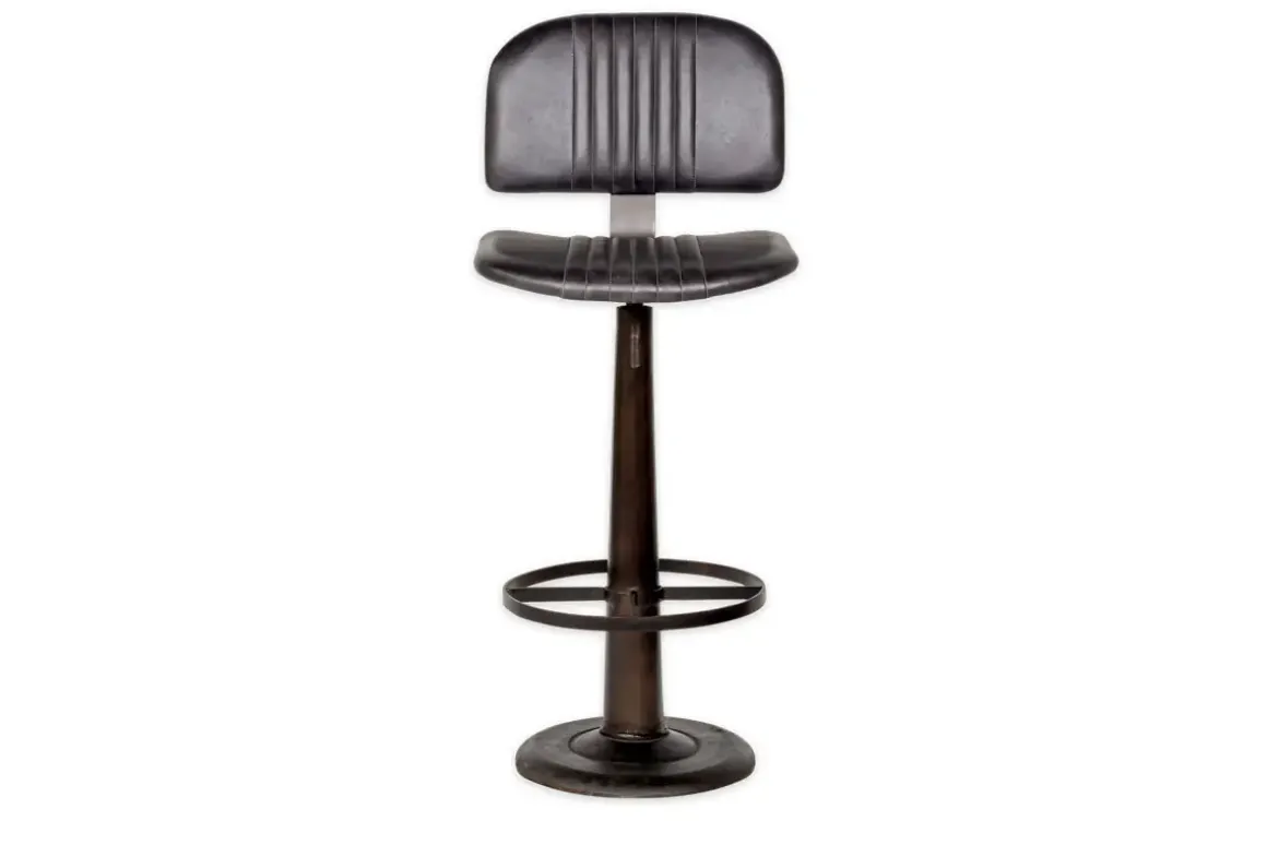 Narwana Bar Chair - Aged Black