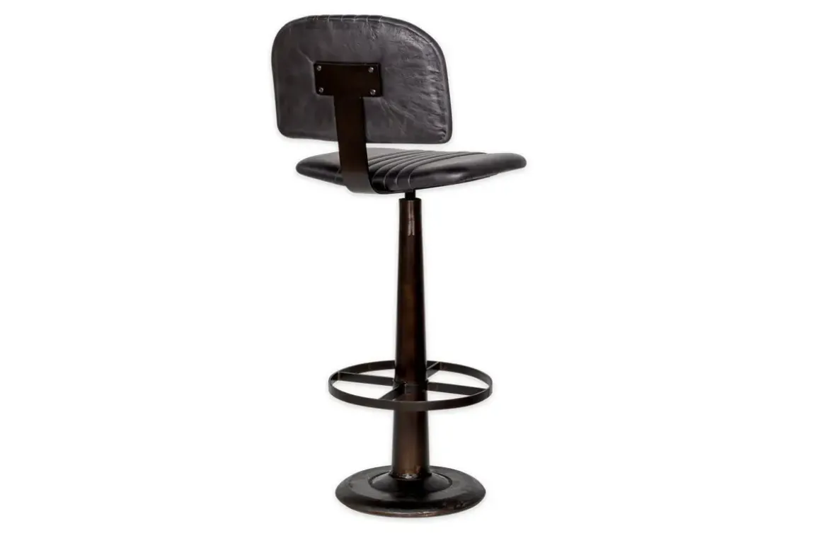 Narwana Bar Chair - Aged Black