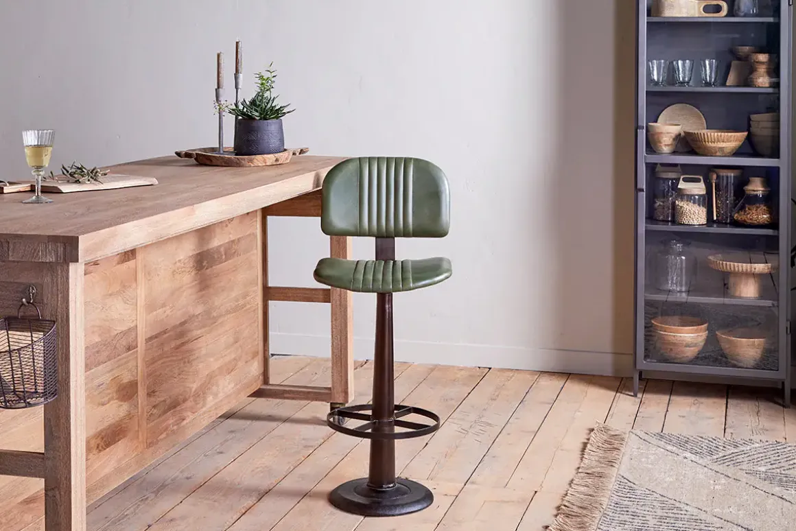Narwana Bar Chair - Rich Green