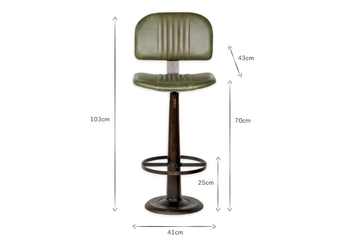 Narwana Bar Chair - Rich Green