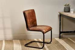 Narwana Leather Desk Chair - Aged Tan