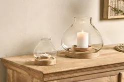 Naryla Mango Wood Lantern - Natural