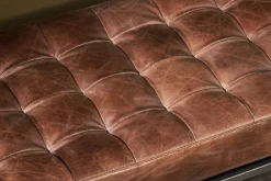 Nasan Leather Upholstered Bench